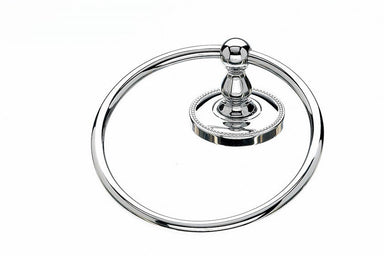 Topknobs ED5PCA Towel Ring with Beaded Detail in Polished Chrome-DirectSinks
