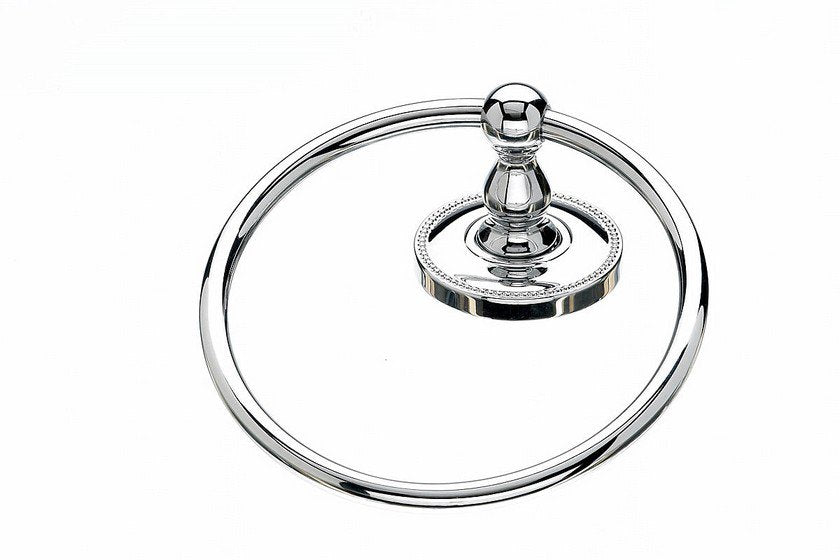 Topknobs ED5PCA Towel Ring with Beaded Detail in Polished Chrome-DirectSinks