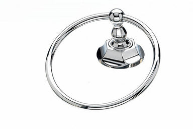 Topknobs ED5PCB Towel Ring with Hex Detail in Polished Chrome-DirectSinks