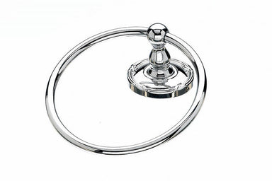 Ed5Pce Towel Ring With Ribbon & Reed Detail In Polished Chrome-DirectSinks
