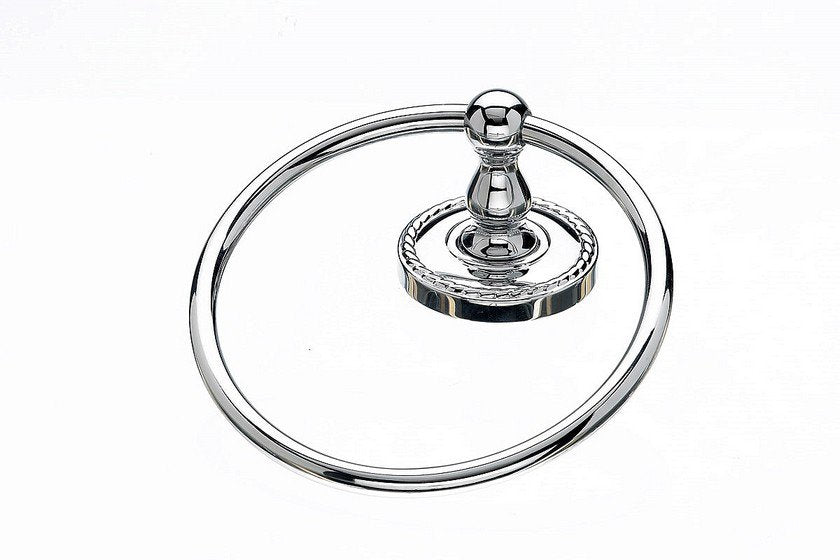 Topknobs ED5PCF Towel Ring with Rope Detail in Polished Chrome-DirectSinks