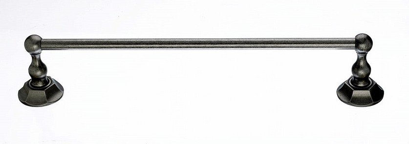 Topknobs ED6APB 18" Single Towel Bar with Hex Detail in Antique Pewter-DirectSinks