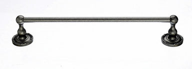 18" Single Towel Bar With Ribbon & Reed Detail In Antique Pewter-DirectSinks