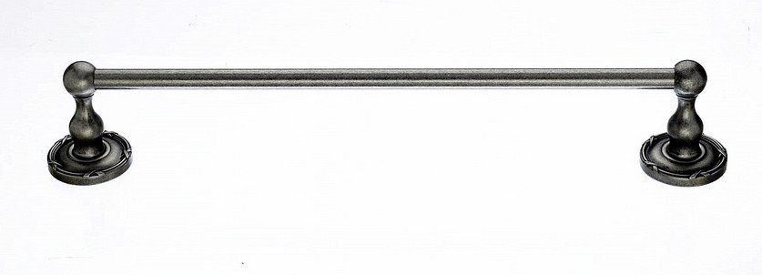 18" Single Towel Bar With Ribbon & Reed Detail In Antique Pewter-DirectSinks