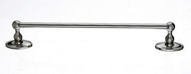 18" Single Towel Bar With Oval Backplate In Brushed Satin Nickel-DirectSinks