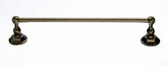 Topknobs ED6GBZB 18" Single Towel Bar with Hex Detail in German Bronze-DirectSinks