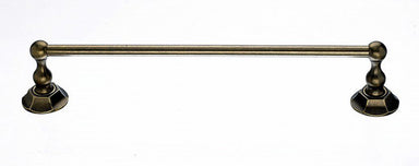 Topknobs ED6GBZB 18" Single Towel Bar with Hex Detail in German Bronze-DirectSinks