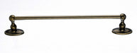 Ed6Gbzc 18" Single Towel Bar With Oval Backplate In German Bronze-DirectSinks