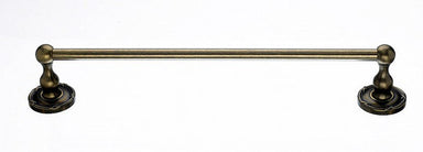 18" Single Towel Bar With Ribbon & Reed Detail In German Bronze-DirectSinks