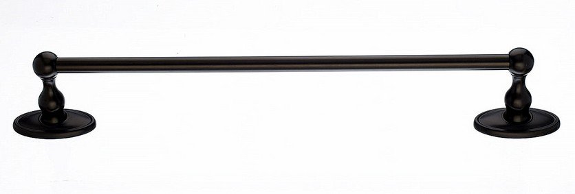 Ed6Orbc 18" Single Towel Bar With Oval Backplate In Oil Rubbed Bronze-DirectSinks