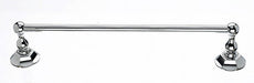Ed6Pcb 18" Single Towel Bar With Hex Detail In Polished Chrome-DirectSinks