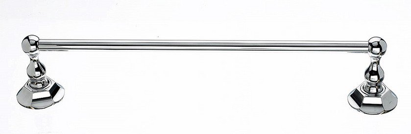Ed6Pcb 18" Single Towel Bar With Hex Detail In Polished Chrome-DirectSinks