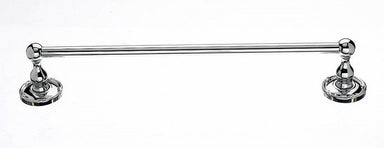 18" Single Towel Bar With Ribbon & Reed Detail In Polished Chrome-DirectSinks