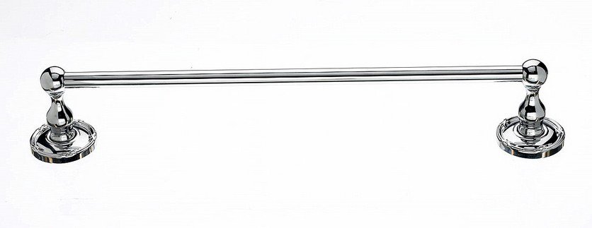 18" Single Towel Bar With Ribbon & Reed Detail In Polished Chrome-DirectSinks