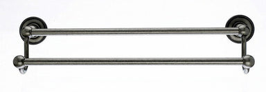Ed7Apa 18" Double Towel Bar With Beaded Detail In Antique Pewter-DirectSinks