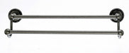 18" Double Towel Bar With Ribbon & Reed Detail In Antique Pewter-DirectSinks