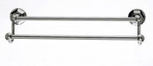Ed7Bsnb 18" Double Towel Bar With Hex Detail In Brushed Satin Nickel-DirectSinks