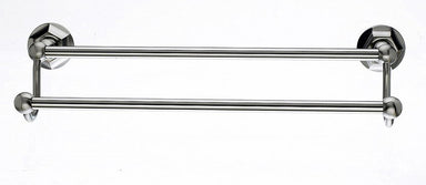 Ed7Bsnb 18" Double Towel Bar With Hex Detail In Brushed Satin Nickel-DirectSinks