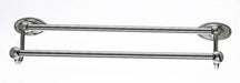 18" Double Towel Bar With Oval Backplate In Brushed Satin Nickel-DirectSinks