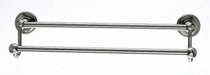 Ed7Bsnf 18" Double Towel Bar With Rope Detail In Brushed Satin Nickel-DirectSinks