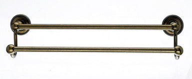 Ed7Gbza 18" Double Towel Bar With Beaded Detail In German Bronze-DirectSinks