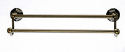 Topknobs ED7GBZB 18" Double Towel Bar with Hex Detail in German Bronze-DirectSinks