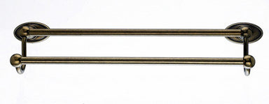 Ed7Gbzc 18" Double Towel Bar With Oval Backplate In German Bronze-DirectSinks