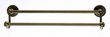 Topknobs ED7GBZD 18" Smooth Double Towel Bar in German Bronze-DirectSinks