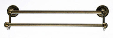 Topknobs ED7GBZD 18" Smooth Double Towel Bar in German Bronze-DirectSinks