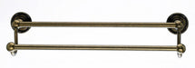 18" Double Towel Bar With Ribbon & Reed Detail In German Bronze-DirectSinks