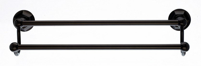 Ed7Orbb 18" Double Towel Bar With Hex Detail In Oil Rubbed Bronze-DirectSinks