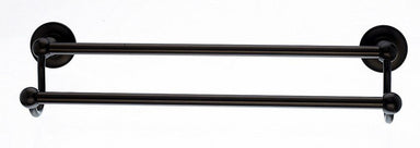 Topknobs ED7ORBD 18" Smooth Double Towel Bar in Oil Rubbed Bronze-DirectSinks