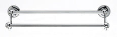 Ed7Pca 18" Double Towel Bar With Beaded Detail In Polished Chrome-DirectSinks