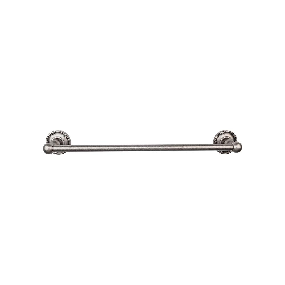 Top Knobs Edwardian Single Bath Towel Bar - Ribbon Backplate-DirectSinks