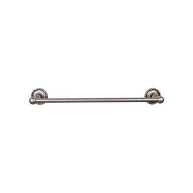 Top Knobs Edwardian Single Bath Towel Bar - Ribbon Backplate-DirectSinks