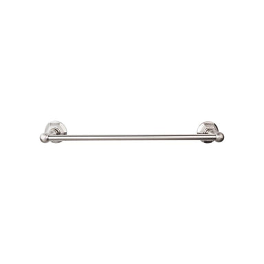 Top Knobs Edwardian Single Bath Towel Bar - Hex Backplate-DirectSinks
