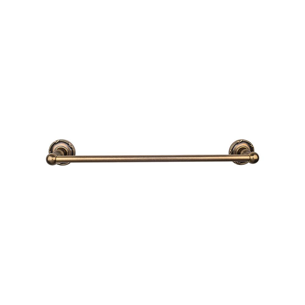 Top Knobs Edwardian Single Bath Towel Bar - Ribbon Backplate-DirectSinks