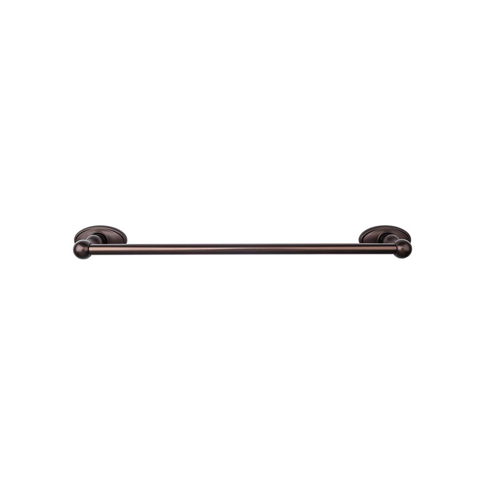 Top Knobs Edwardian Single Bath Towel Bar - Oval Backplate-DirectSinks