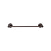 Top Knobs Edwardian Single Bath Towel Bar - Plain Backplate-DirectSinks