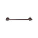 Top Knobs Edwardian Single Bath Towel Bar - Rope Backplate-DirectSinks