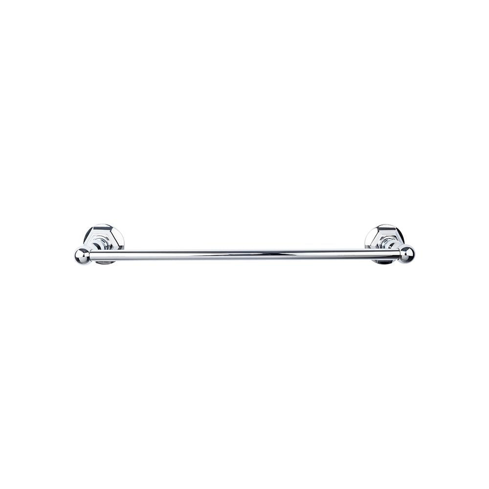 Top Knobs Edwardian Single Bath Towel Bar - Hex Backplate-DirectSinks