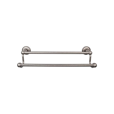 Top Knobs Edwardian Double Bath Towel Bar - Plain Backplate-DirectSinks