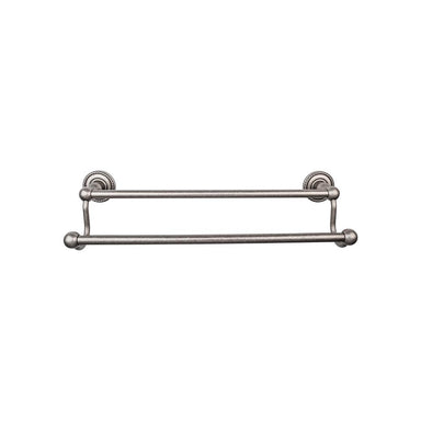 Top Knobs Edwardian Double Bath Towel Bar - Rope Backplate-DirectSinks