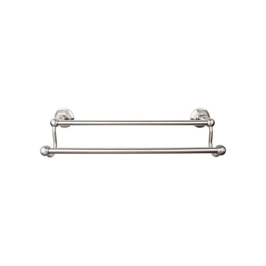 Top Knobs Edwardian Double Bath Towel Bar - Hex Backplate-DirectSinks