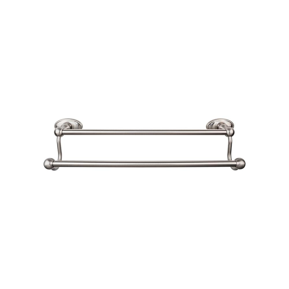 Top Knobs Edwardian Double Bath Towel Bar - Oval Backplate-DirectSinks
