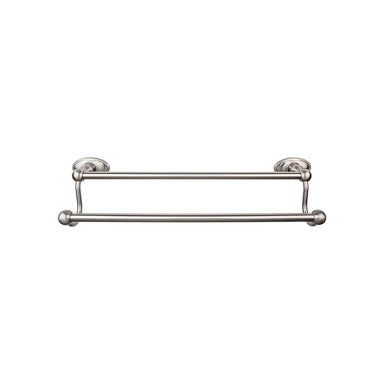 Top Knobs Edwardian Double Bath Towel Bar - Oval Backplate-DirectSinks