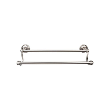 Top Knobs Edwardian Double Bath Towel Bar - Ribbon Backplate-DirectSinks