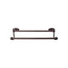 Top Knobs Edwardian Double Bath Towel Bar - Oval Backplate-DirectSinks