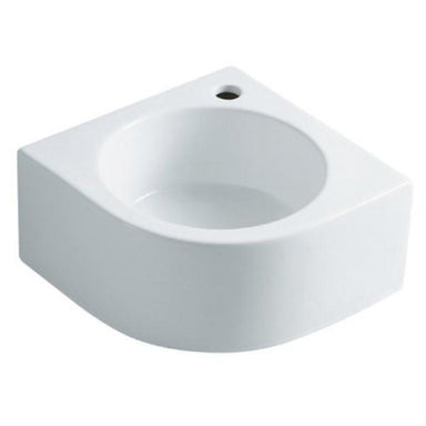 Kingston Brass Manhattan White China Vessel Bathroom Sink with Faucet Hole-Bathroom Sinks-Free Shipping-Directsinks.