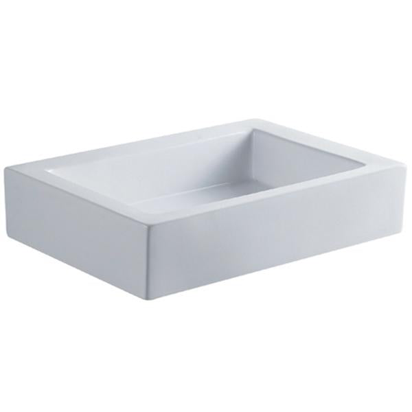 Kingston Brass Pacifica White China Vessel Bathroom Sink without Overflow Hole-Bathroom Sinks-Free Shipping-Directsinks.